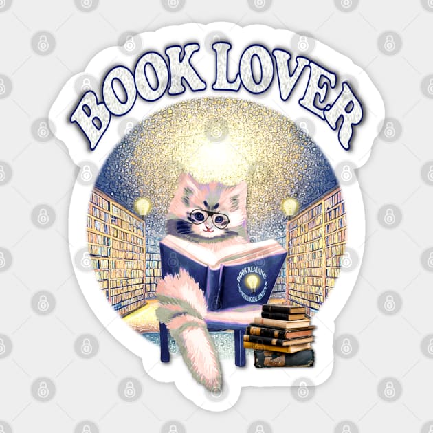 Book Lover Sticker by KC Morcom aka KCM Gems n Bling aka KCM Inspirations